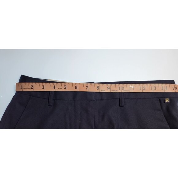 Tommy Hilfiger Dress Pants Navy Blue Womens Size 6 Tapered High Rise - Picture 15 of 16